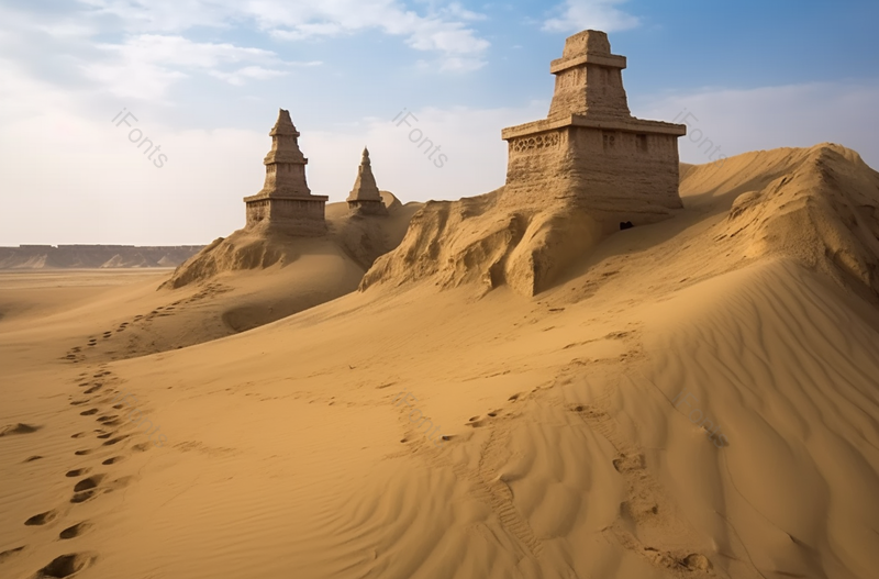 新疆吐鲁番高昌古城沙漠著名景点丝绸之路摄影图,高清,摄影图,摄影图片,图片大全,摄影图免费下载